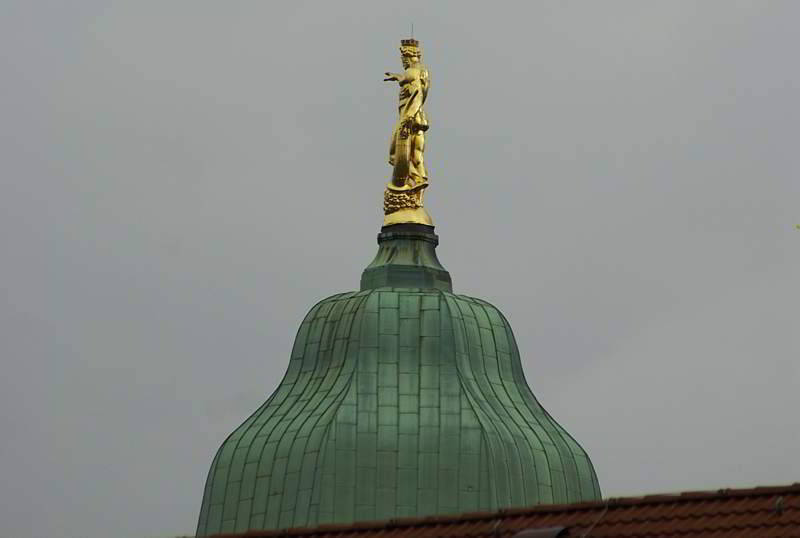 Goldener Rathausmann in Dresden