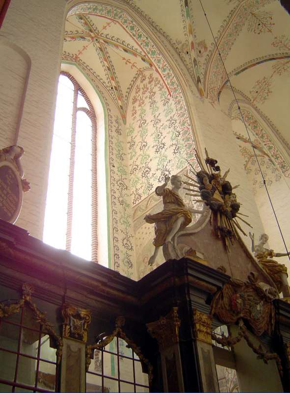 Greifswald - Gewölbemalerei in der Marienkirche