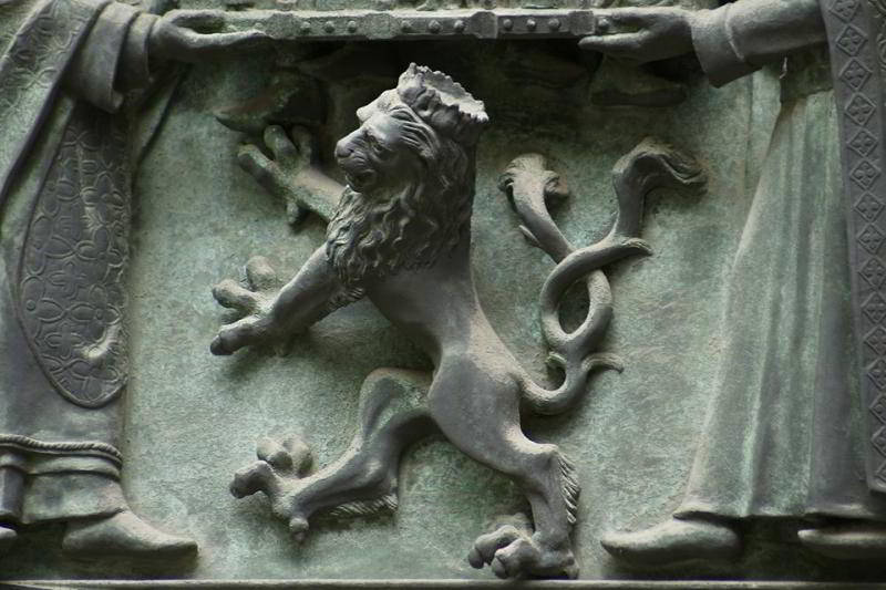 Böhmischer Löwe auf der Prager Burg