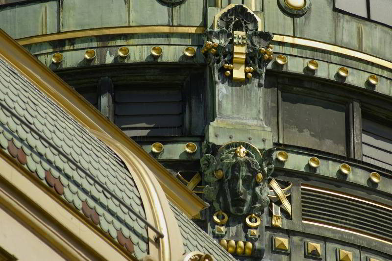 Gemeindehaus in Prag - Detailaufnahme