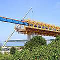 Fotografie: Betonbrückenbau - Verschalung an der Rügenbrücke