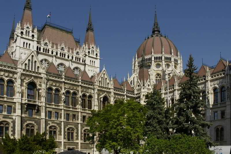 Parlamentsgebäude Budapest - Rückseite