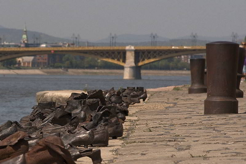 Schuhe an der Donau - Denkmal in Budapest