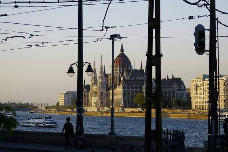 Abendstimmung über Budapest