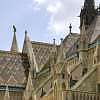 Fotografie: Majolika-Dach der Matthiaskirche in Budapest