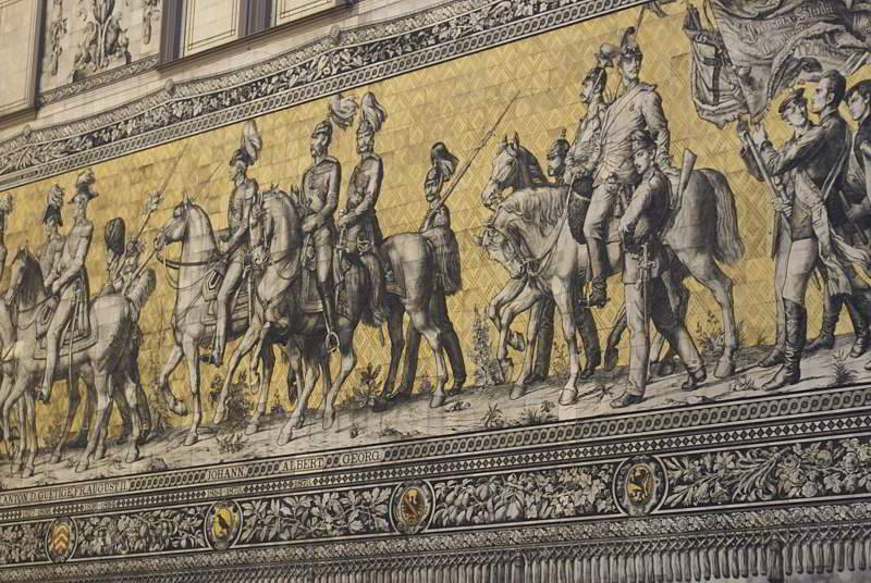 Fürsten auf Meißner Porzellan in Dresden