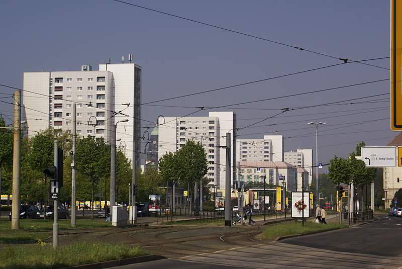 Verkehrsader in Dresden