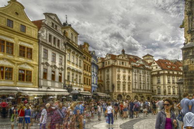 Prager Altstadt vor der Astronomischen Uhr