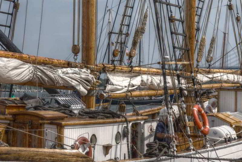 Großsegler im Hafen von Stralsund