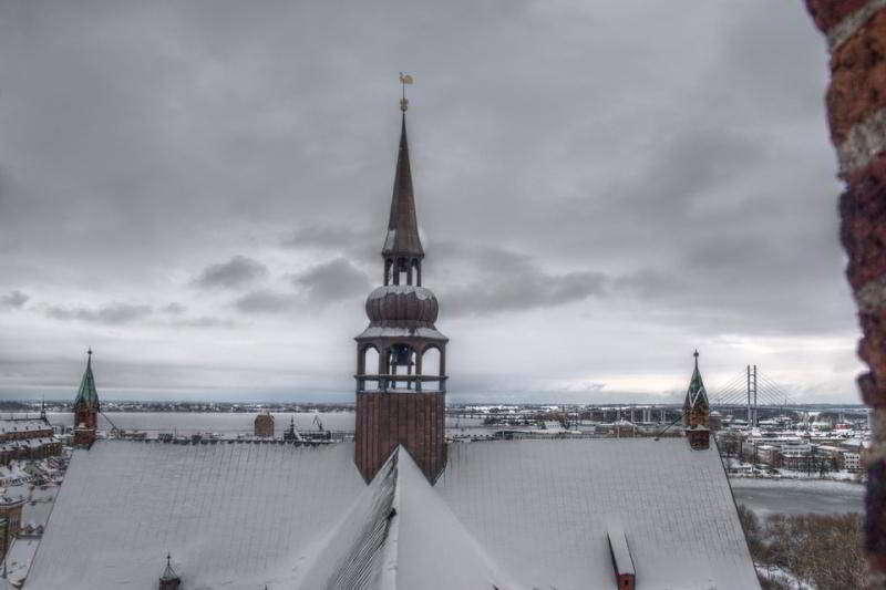 Die Marienkirche im Winter - Kleiner Glockenturm