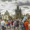 Fotografie: Auf der Prager Karlsbrücke