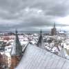 Fotografie: Winter in Stralsund - die Altstadt von oben