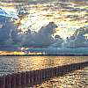 Fotografie: Morgens am Sund - Blick zur Insel Rügen
