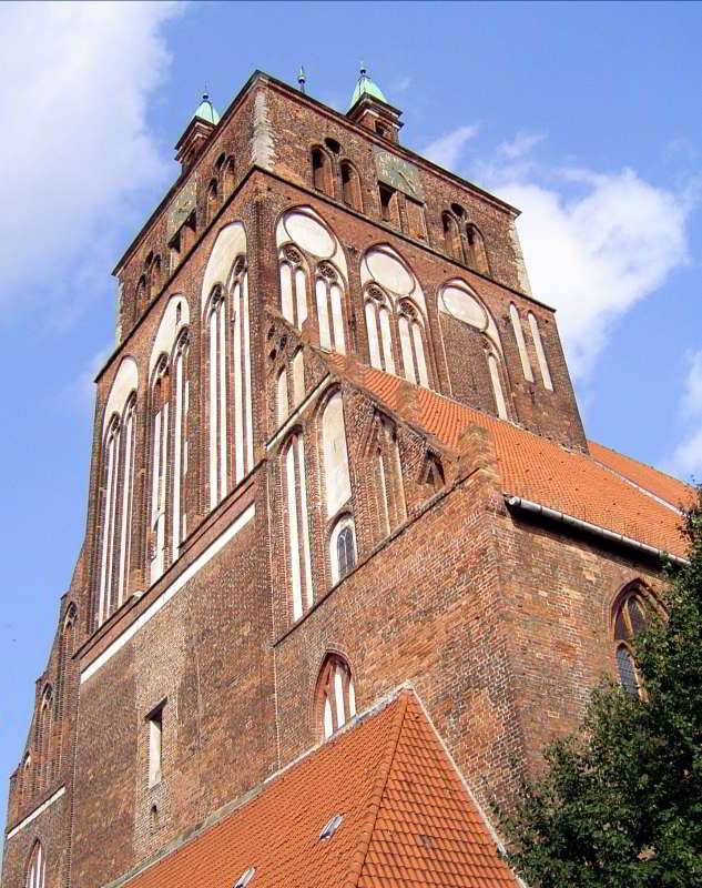Greifswald - Westturm der Marienkirche