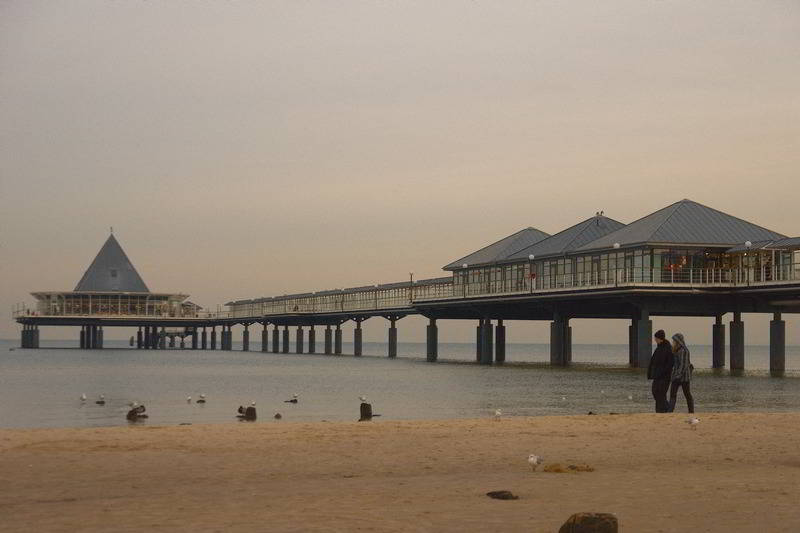 Die Ostsee im Winter in Heringsdorf