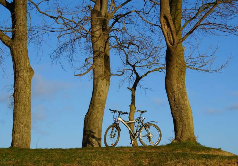 Parkplatz für ein Fahrrad