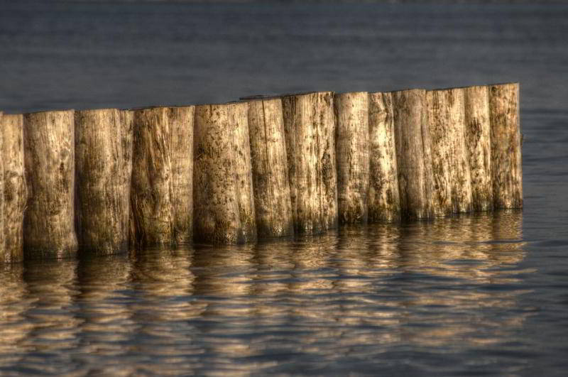 Buhnen in Altefähr am Strelasund