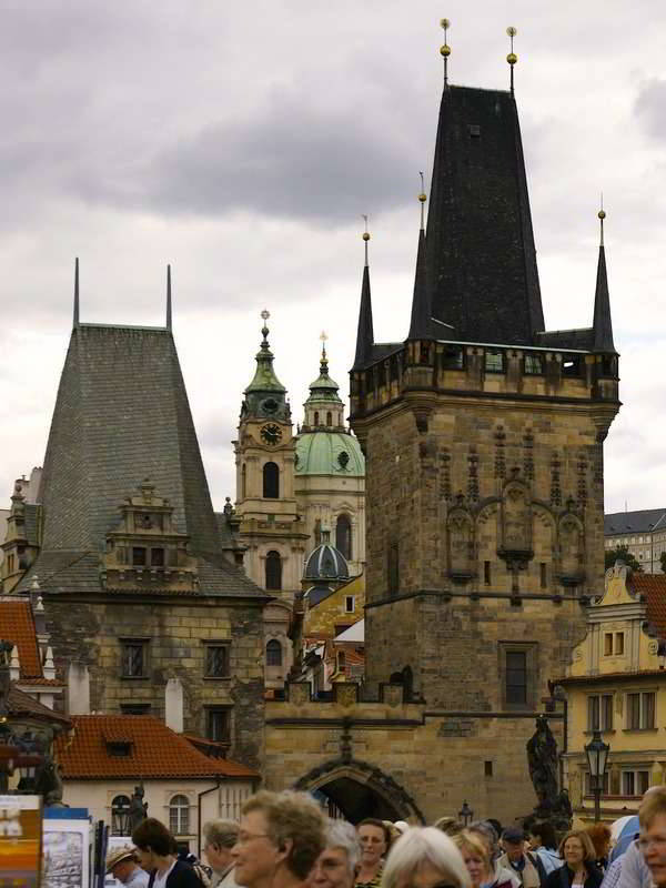 Die Karlsbrücke in Prag - Brückenturm auf der Kleinseite