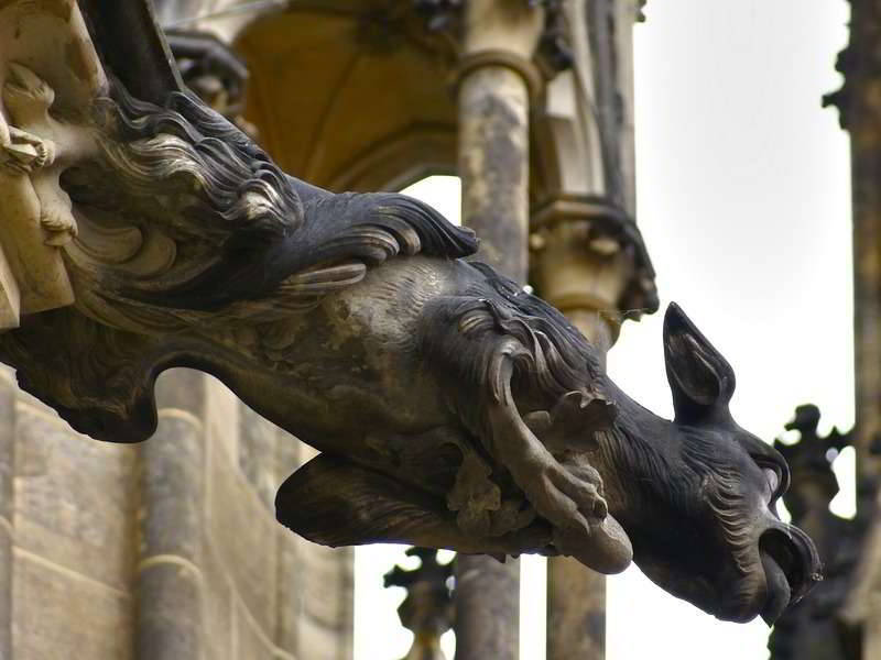 Wasserspeier am Veitsdom Prag