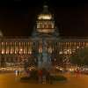 Fotografie: Nationalmuseum am Wenzelsplatz in Prag bei Nacht