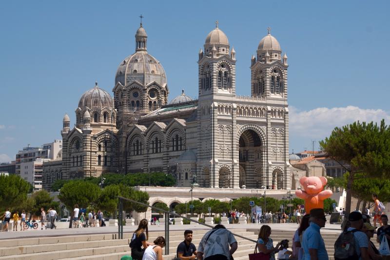 Die Cathedral De La Major in Marseille