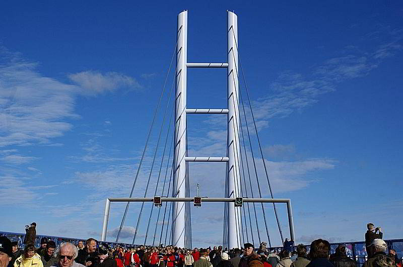 Aufstieg zur Rügenbrücke