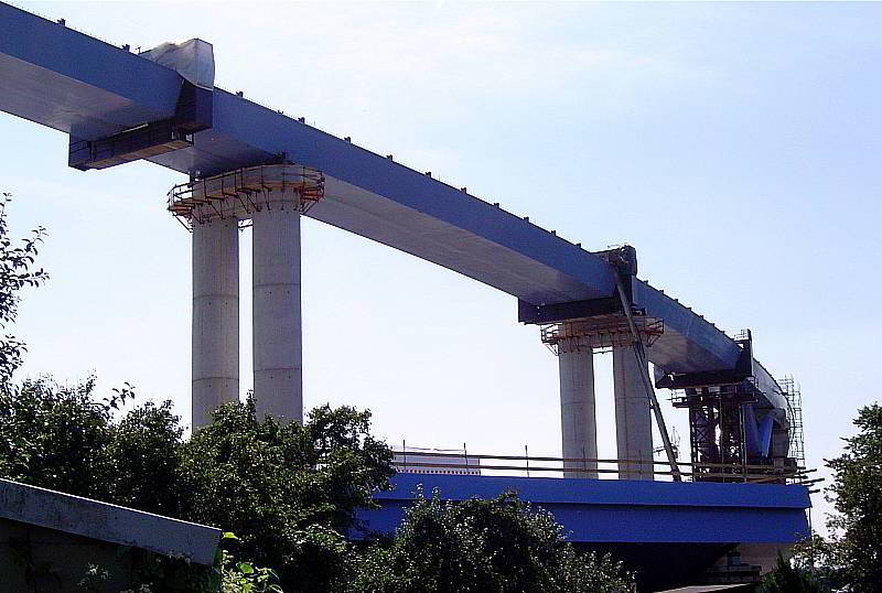 Geschwindigkeit beim Bau der Rügenbrücke