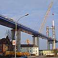 Fotografie: Wachstum des Pylon an der Rügenbrücke