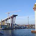 Fotografie: Vor dem ersten Brückenschlag - Rügenbrücke im Bau