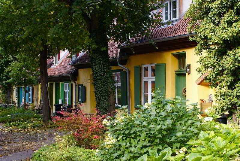 Herbst im Klosterhof in Stralsund