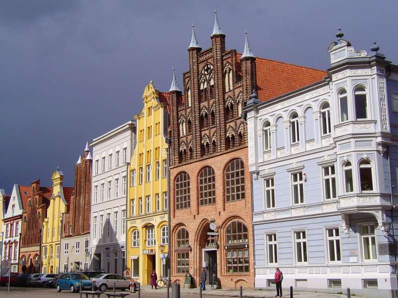 Wulflamhaus am Alten Markt in Stralsund