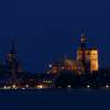 Fotografie: Silhouette von Stralsund zur Blauen Stunde