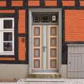 Fotografie: Haustür in der Jacobistraße Stralsund